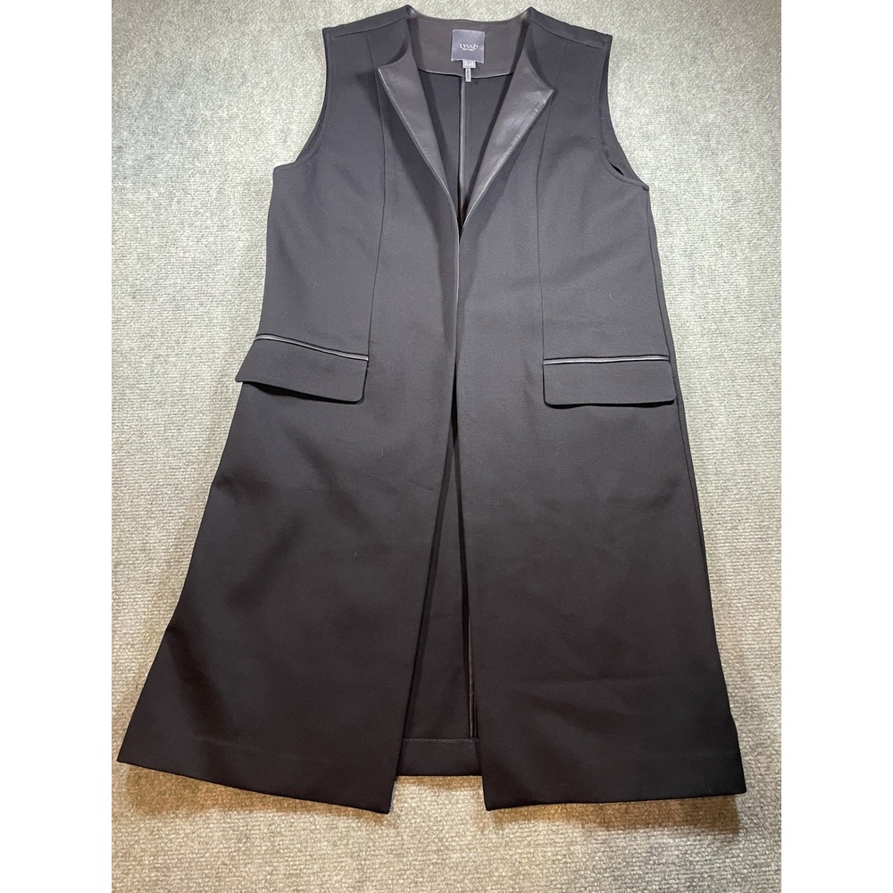 Lysse Women's Denver Ponte Sleeveless Coat Black
